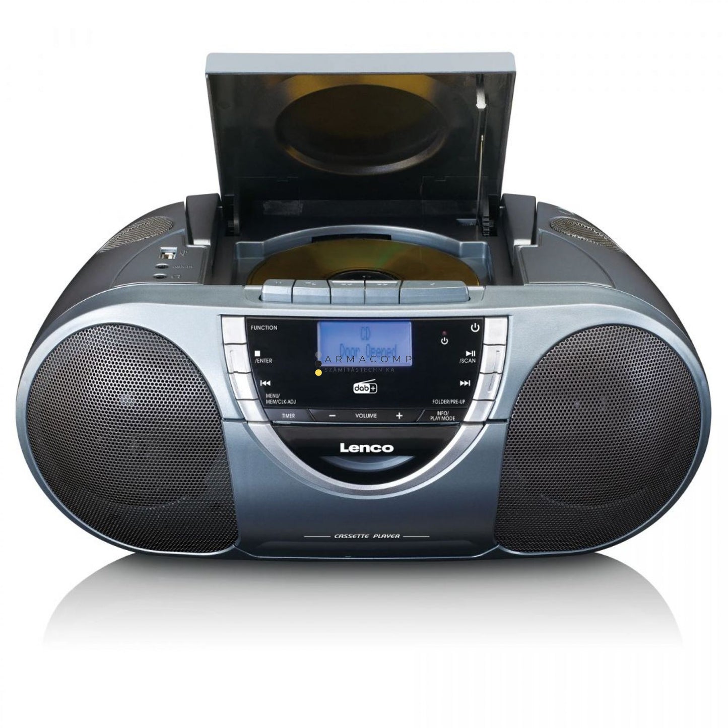 Lenco SCD-6800GY – Boombox DAB+, FM Rádióval és CD/MP3 Lejátszóval