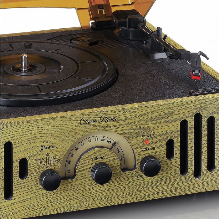 Lenco TT-41OK – Retro Lemezjátszó Beépített Hangszórókkal és Bluetooth® Kapcsolattal