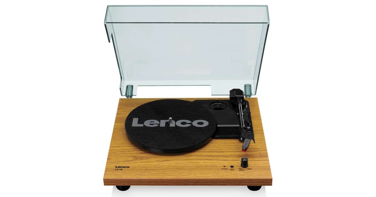 Lenco LS-10WD – Lemezjátszó Beépített Hangszórókkal és Porvédő Fedéllel