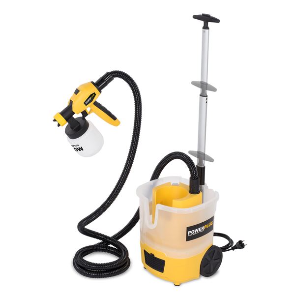 POWX358 Festékszóró pisztoly gurulós tartállyal 750W