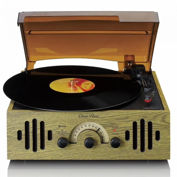 Lenco TT-41OK – Retro Lemezjátszó Beépített Hangszórókkal és Bluetooth® Kapcsolattal
