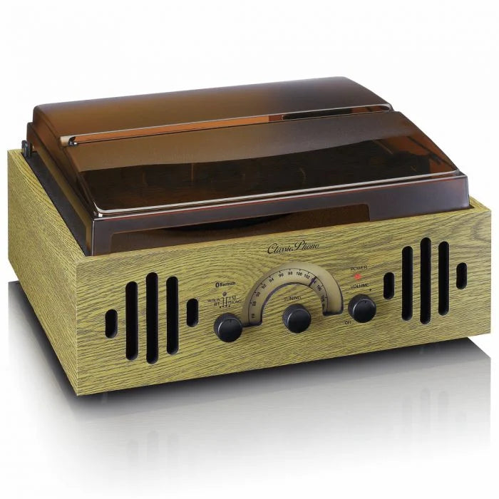 Lenco TT-41OK – Retro Lemezjátszó Beépített Hangszórókkal és Bluetooth® Kapcsolattal