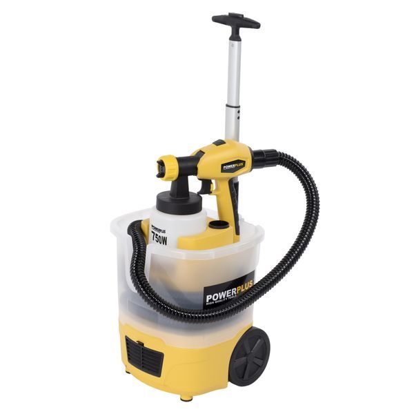 POWX358 Festékszóró pisztoly gurulós tartállyal 750W