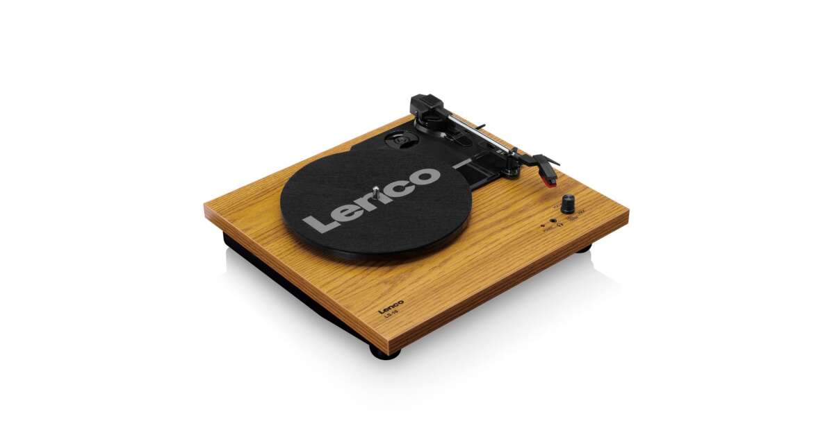 Lenco LS-10WD – Lemezjátszó Beépített Hangszórókkal és Porvédő Fedéllel