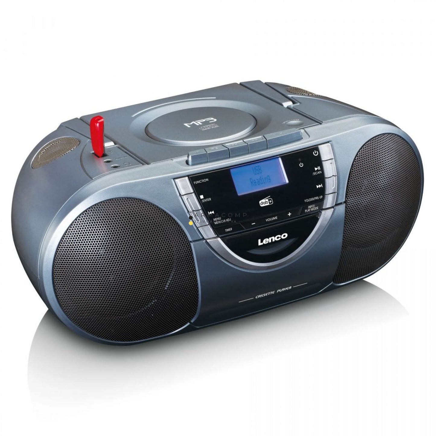 Lenco SCD-6800GY – Boombox DAB+, FM Rádióval és CD/MP3 Lejátszóval