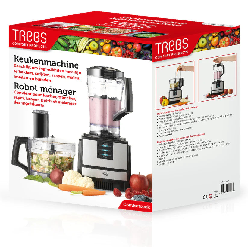Trebs 99394 – Multifunkciós Konyhai Robotgép 2 Sebességgel és Pulzáló Funkcióval