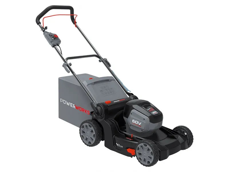 POWERWORKS  akkumulátoros fűnyíró (60V, akkuval és töltővel)