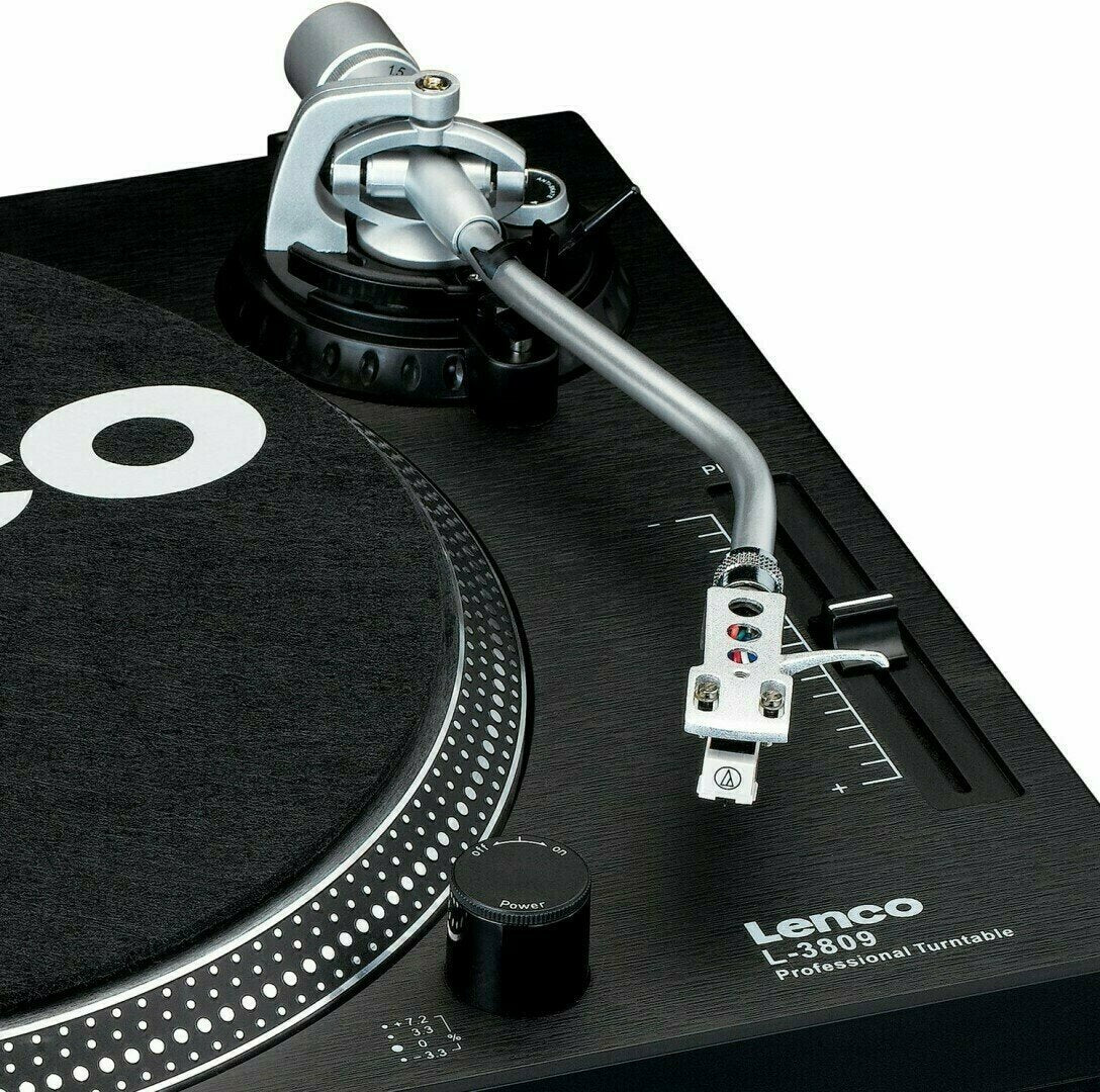 Lenco L-3809BK – Professzionális DJ Lemezjátszó USB Digitalizálással és Direkt Meghajtással