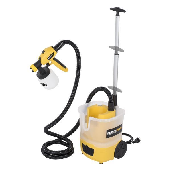POWX358 Festékszóró pisztoly gurulós tartállyal 750W