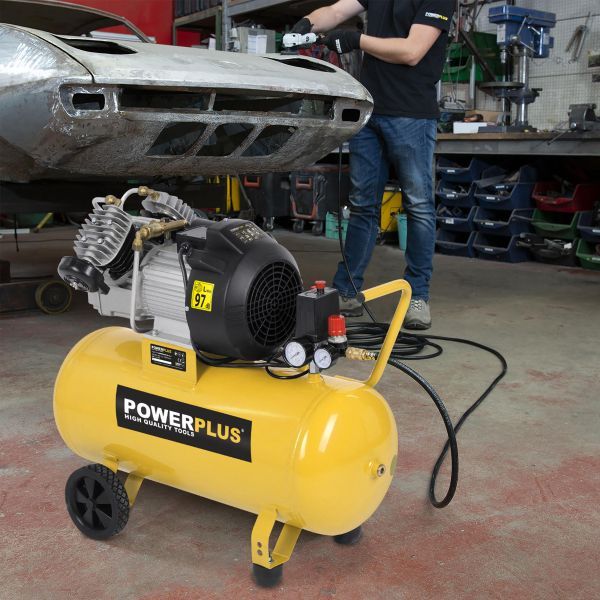 Powerplus POWX1770 Olajos Kompresszor – 2200 W, 50 Literes Tartály